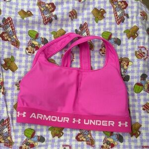Under Armour Hot Pink Sports Bra